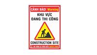 Biển cảnh báo công trình xây dựng