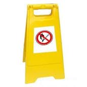 Biển cảnh báo nhựa vàng cấm lửa Trung Quốc