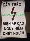 Biển báo Cấm Trèo! điện áp cao nguy hiểm chết người