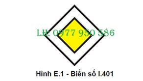 Biển chỉ dẫn các xe trên trục đường chính được ưu tiên đi trước số 401