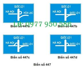 CT Châu Hưng Biển báo I.447 - Cầu vượt liên thông