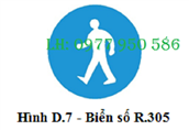 Biển chỉ dẫn R.305: Biển báo đường dành cho người đi bộ