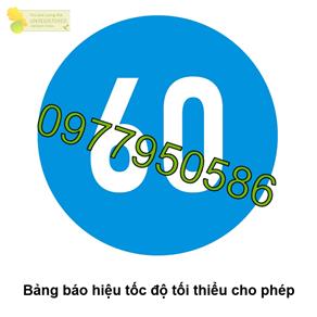 Biển số R.306: Tốc độ tối thiểu cho phép