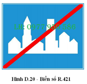 Biển số R.421: Hết khu đông dân cư