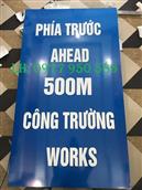 Biển báo phía trước 500m có công trường