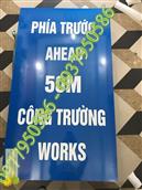 Biển báo phía trước 50m có công trường