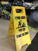 Biển chữ A - Công trường đang thi công