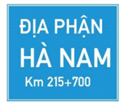 Biển số I.419a: "Chỉ dẫn địa giới"