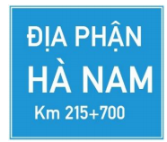 Biển số I.419a: "Chỉ dẫn địa giới"