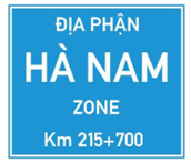 Biển số I.419b: "Chỉ dẫn địa giới trên tuyến đường đối ngoại"