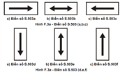 Biển số S.503 (a,b,c,d,e,f): "Hướng tác dụng của biển"