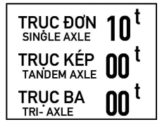Biển số S.505c: "Tải trọng trục hạn chế qua cầu"