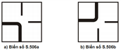 Biển số S.506 (a,b): "Hướng đường ưu tiên"