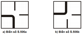 Biển số S.506 (a,b): "Hướng đường ưu tiên"