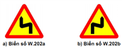 Biển số W.202 (a,b): "Nhiều chỗ ngoặt nguy hiểm liên tiếp"