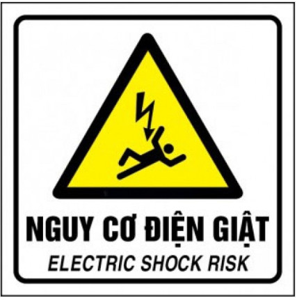 Tổng hợp các biển cảnh báo nguy hiểm điện giật