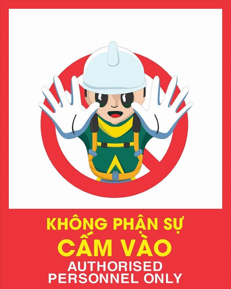 Biển cảnh báo công trình xây dựng