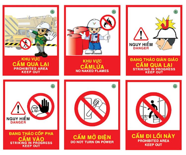 Biển cảnh báo công trình xây dựng